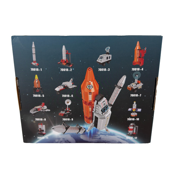Space Exploration Shuttle Rocket Toys 12-in-1 Stem Aerospace Building Blocks NEW - Picture 3 of 13